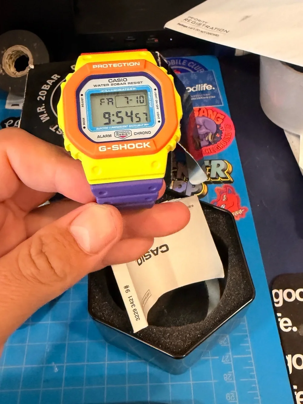 Casio G-SHOCK DW-5610DN-9JF Psychedelic Multi Colors Waterproof watch Japan